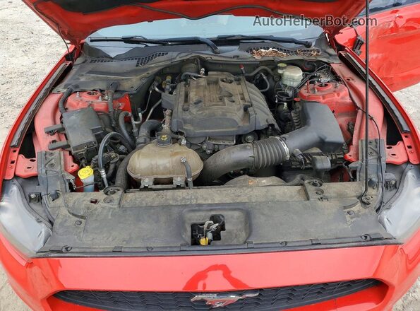 1FA6P8TH4G5274844 2016 FORD MUSTANG Red უკანა სალონის ხედი