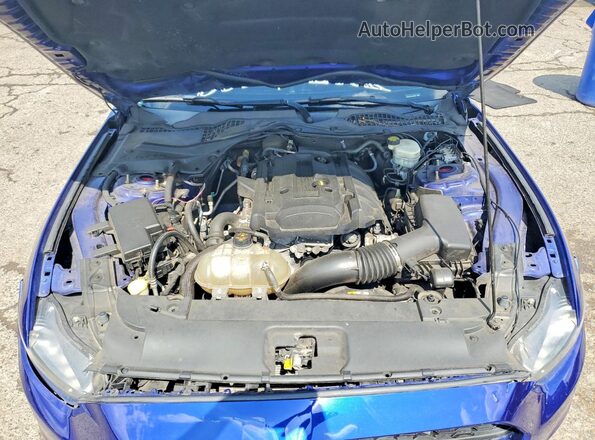 1FA6P8TH4G5301900 2016 FORD MUSTANG Blue Widok wnętrza z tyłu