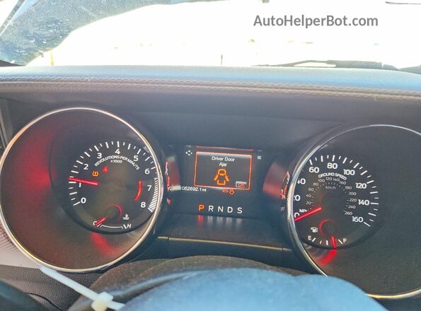 1FA6P8TH4H5210322 2017 FORD MUSTANG Blue Instrument cluster view