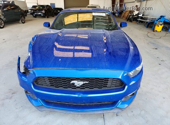 1FA6P8TH4H5210322 2017 FORD MUSTANG Blue Front view