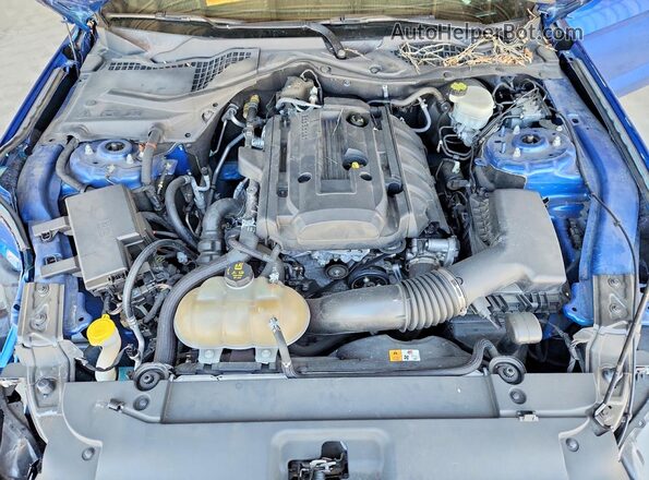 1FA6P8TH4H5210322 2017 FORD MUSTANG Blue Rear interior view