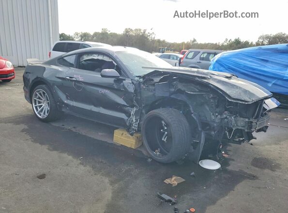 1FA6P8TH4J5110579 2018 FORD MUSTANG Угольный Передняя правая четверть
