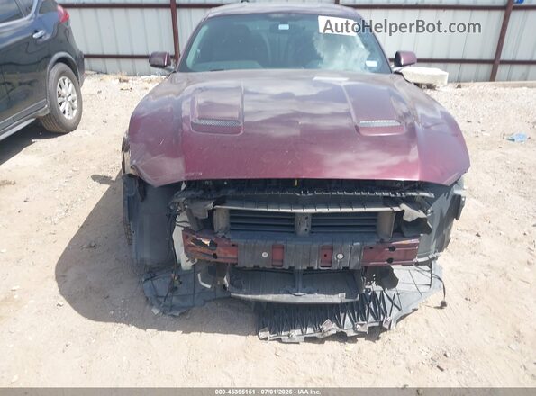 1FA6P8TH4J5146286 2018 FORD MUSTANG Red უკანა სალონის ხედი