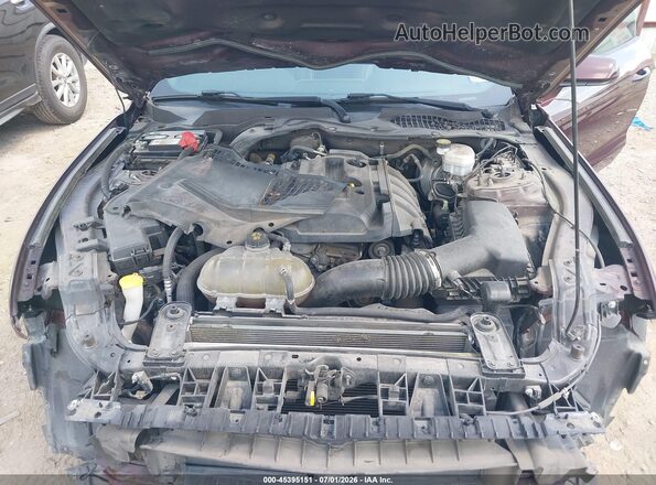 1FA6P8TH4J5146286 2018 FORD MUSTANG Red უკანა ხედი
