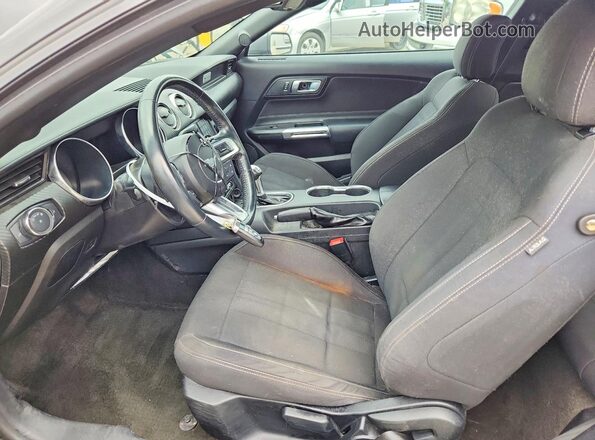 1FA6P8TH4J5162696 2018 FORD MUSTANG Gray Widok wnętrza z przodu