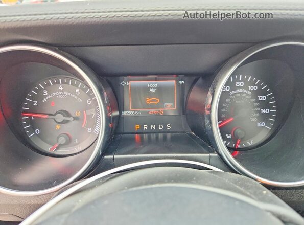 1FA6P8TH4J5162696 2018 FORD MUSTANG Gray Widok zestawu wskaźników