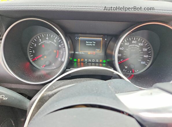 1FA6P8TH4J5183676 2018 FORD MUSTANG Burgundy Instrument cluster view