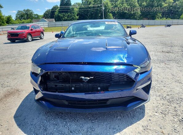 1FA6P8TH4J5185492 2018 FORD MUSTANG Blue წინა ხედი
