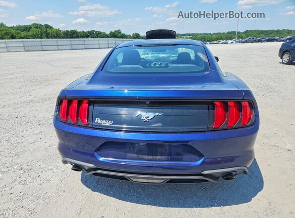 1FA6P8TH4J5185492 2018 FORD MUSTANG Blue უკანა ხედი