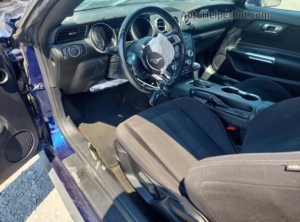 1FA6P8TH4J5185492 2018 FORD MUSTANG Blue წინა პანელის ხედი