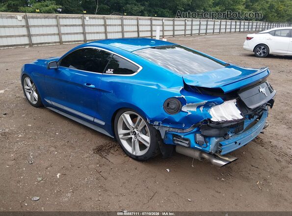 1FA6P8TH4K5201269 2019 FORD MUSTANG Синий Задняя левая четверть
