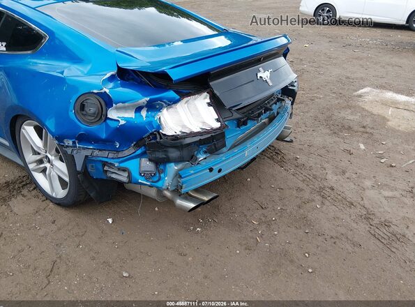 1FA6P8TH4K5201269 2019 FORD MUSTANG Синий Вид спереди