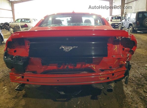 1FA6P8TH4M5100817 2021 FORD MUSTANG Red უკანა ხედი