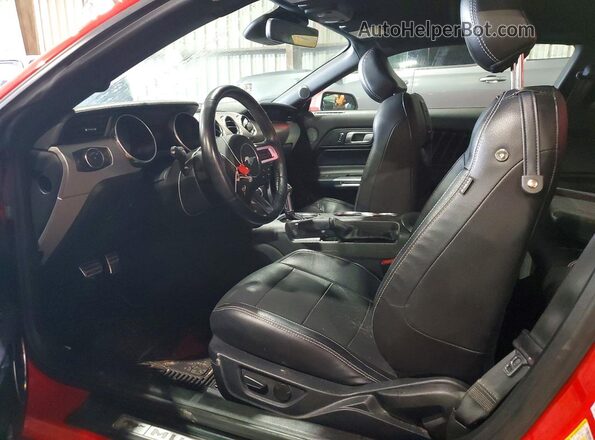 1FA6P8TH4M5100817 2021 FORD MUSTANG Red წინა სალონის ხედი