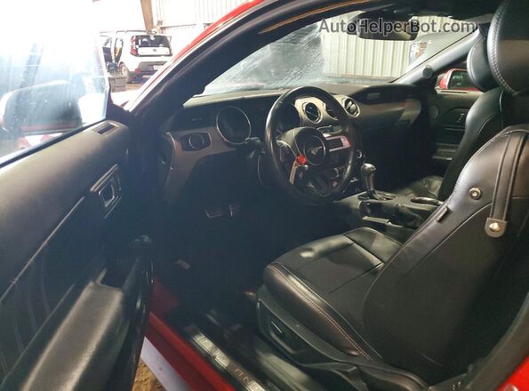1FA6P8TH4M5100817 2021 FORD MUSTANG Red წინა პანელის ხედი