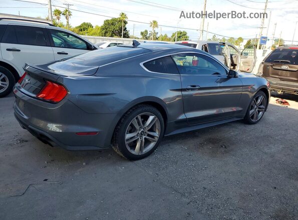 1FA6P8TH4M5141593 2021 FORD MUSTANG Gray Задня права чверть