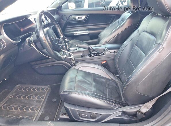 1FA6P8TH4M5141593 2021 FORD MUSTANG Gray Вид салону спереду