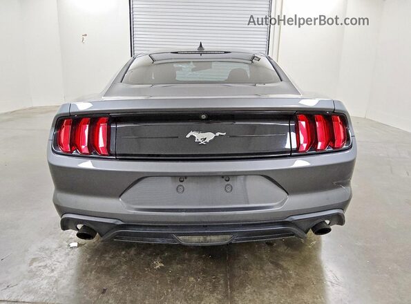 1FA6P8TH4M5155042 2021 FORD MUSTANG Gray Вид ззаду
