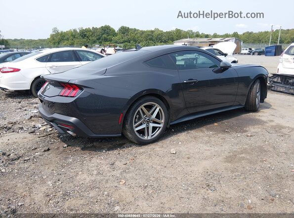 1FA6P8TH4R5111386 2024 FORD MUSTANG Black Հետևի աջ