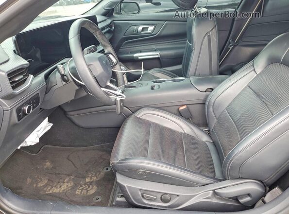 1FA6P8TH4R5117804 2024 FORD MUSTANG Gray წინა სალონის ხედი