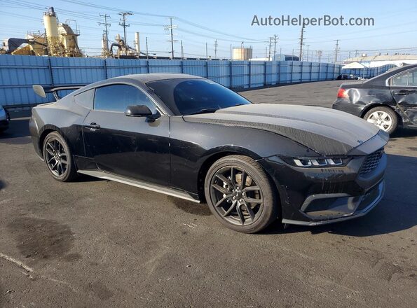 1FA6P8TH4R5137924 2024 FORD MUSTANG Black Przód prawy