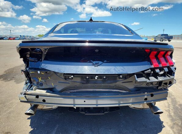 1FA6P8TH4R5144839 2024 FORD MUSTANG Black უკანა ხედი