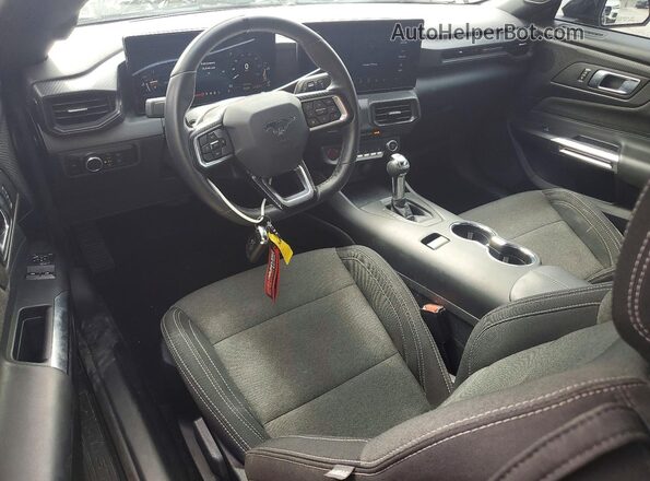 1FA6P8TH4S5116657 2025 FORD MUSTANG Black წინა პანელის ხედი