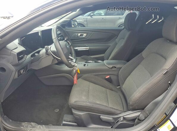 1FA6P8TH4S5116657 2025 FORD MUSTANG Black წინა სალონის ხედი