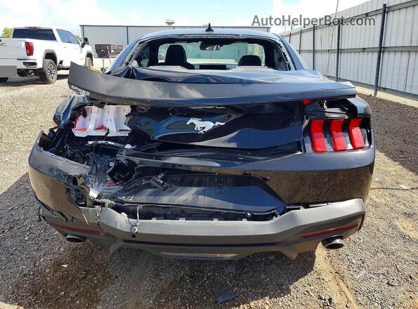 1FA6P8TH4S5126010 2025 FORD MUSTANG Black Вид ззаду