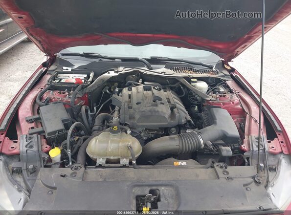 1FA6P8TH5G5290681 2016 FORD MUSTANG Maroon Вид ззаду