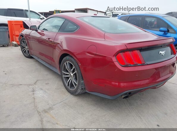 1FA6P8TH5H5282016 2017 FORD MUSTANG Burgundy Rear left