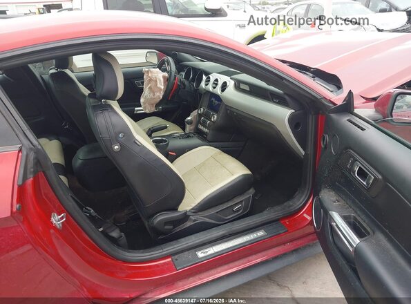 1FA6P8TH5H5282016 2017 FORD MUSTANG Burgundy Front interior view