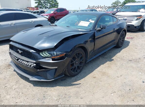 1FA6P8TH5J5106413 2018 FORD MUSTANG Black Vista tres cuartos delantera izquierda