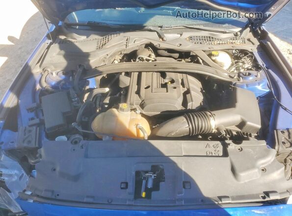 1FA6P8TH5J5137466 2018 FORD MUSTANG Синий Вид задней части салона