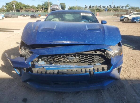 1FA6P8TH5J5137466 2018 FORD MUSTANG Синий Вид спереди