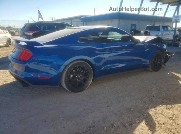 1FA6P8TH5J5137466 2018 FORD MUSTANG Синий Задняя правая четверть