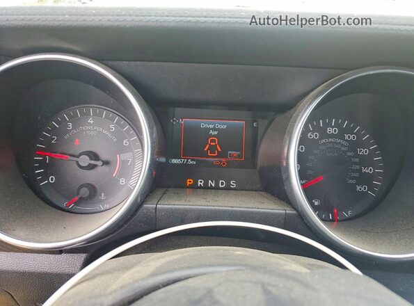 1FA6P8TH5J5147012 2018 FORD MUSTANG Yellow Вид щитка приладів