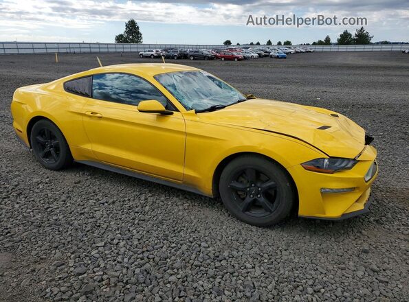 1FA6P8TH5J5147012 2018 FORD MUSTANG Yellow Передня права чверть