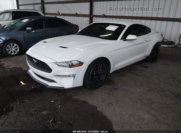 1FA6P8TH5J5166563 2018 FORD MUSTANG White Передня ліва чверть