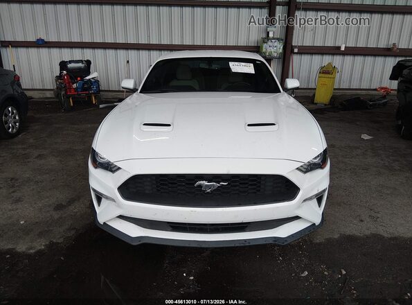 1FA6P8TH5J5166563 2018 FORD MUSTANG White Вид щитка приладів