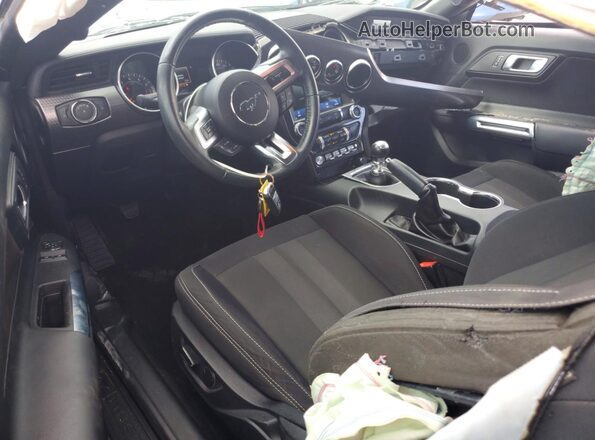 1FA6P8TH5K5119213 2019 FORD MUSTANG Black Առջևի վահանակի տեսք
