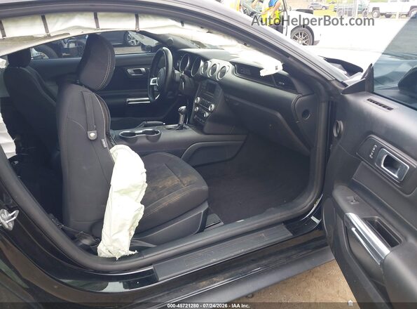 1FA6P8TH5L5129418 2020 FORD MUSTANG Black Widok wnętrza z przodu