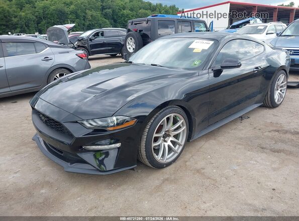 1FA6P8TH5L5129418 2020 FORD MUSTANG Black Przód lewy