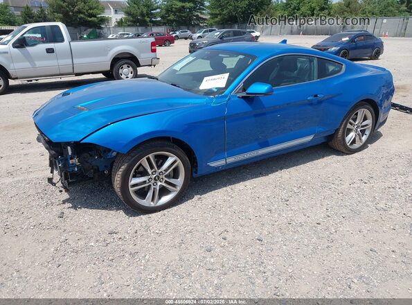 1FA6P8TH5L5168980 2020 FORD MUSTANG Light Blue Передняя левая четверть