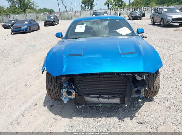 1FA6P8TH5L5168980 2020 FORD MUSTANG Light Blue Вид задней части салона