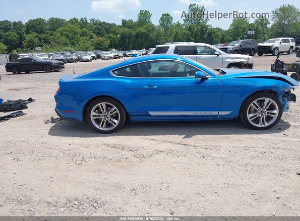 1FA6P8TH5L5168980 2020 FORD MUSTANG Light Blue Панорамный вид салона 360°