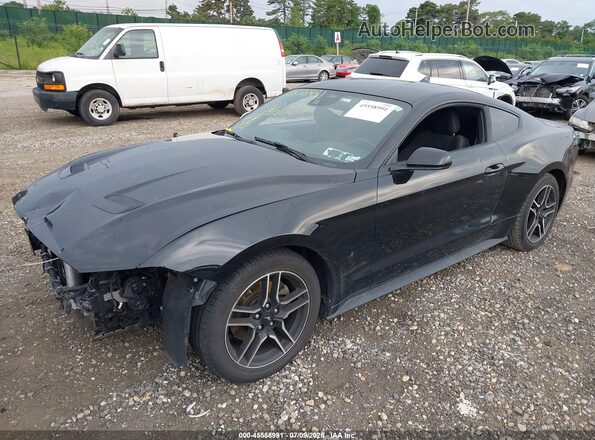 1FA6P8TH5M5134524 2021 FORD MUSTANG Black Przód lewy