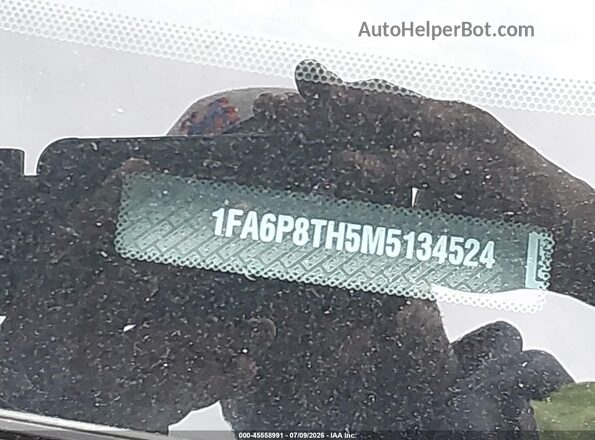 1FA6P8TH5M5134524 2021 FORD MUSTANG Black 