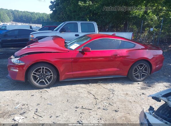 1FA6P8TH5M5155471 2021 FORD MUSTANG Red სალონის 360-გრადუსიანი ხედი