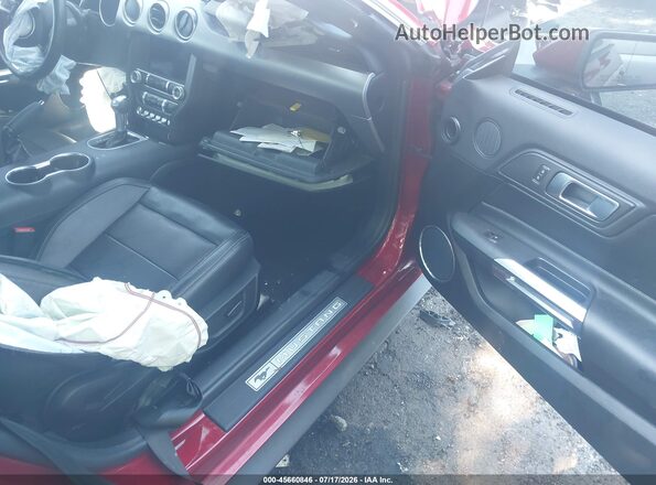 1FA6P8TH5M5155471 2021 FORD MUSTANG Red წინა სალონის ხედი